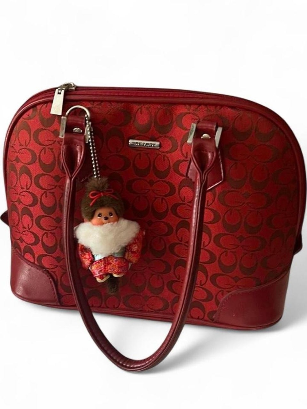 Vintage Red Monogram Purse Bag